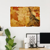 brief van Parijs Poster (Thuiskantoor)