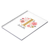 Brief van roze goudbloem I Notitieboek (Linkerzijde)