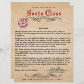 Brief van Santa (Voorkant / Achterkant)