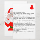 brief van Santa 2 Stationery Briefpapier (Voorkant / Achterkant)