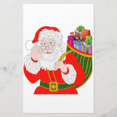  brief van Santa 4 Stationery Briefpapier (Achterkant)