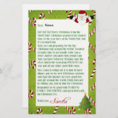 Brief van Santa Briefpapier (Voorkant / Achterkant)