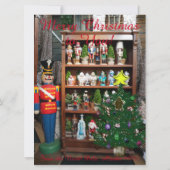 Brief van Santa Candy Cane Nutcrackers Feestdagenkaart (Achterkant)