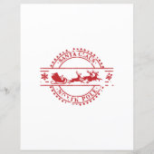 Brief van Santa Claus (Achterkant)