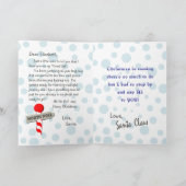 Brief van Santa Feestdagen Kaart (Binnen)