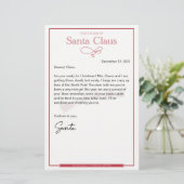 Brief van Santa Nice bewerkbaar (Staand voorkant)