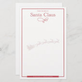 Brief van Santa Nice Blank (Voorkant / Achterkant)
