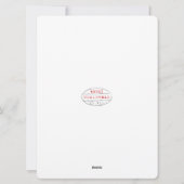 Brief van Santa North Pole Feestdagenkaart (Achterkant)