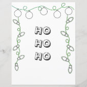 Brief van Santa Paper Sheet (Achterkant)