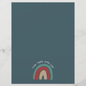 Brief van Santa Scandi rendieren Vrolijk kerstfees (Achterkant)