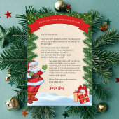 Brief van Sinterklaas gepersonaliseerd Kaart