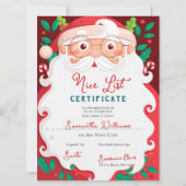 Brief van Sinterklaas Nice List Certificaat Kerstm (Achterkant)