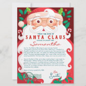 Brief van Sinterklaas Nice List Certificaat Kerstm (Voorkant)