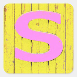 Brief Vierkante Sticker