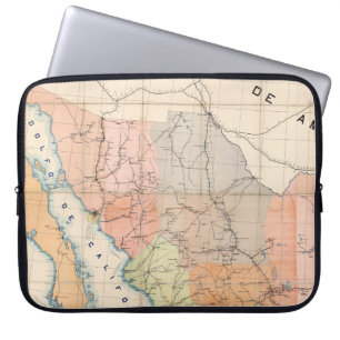 (Brief voor communicatie) Kaart van Mexico Laptop Sleeve