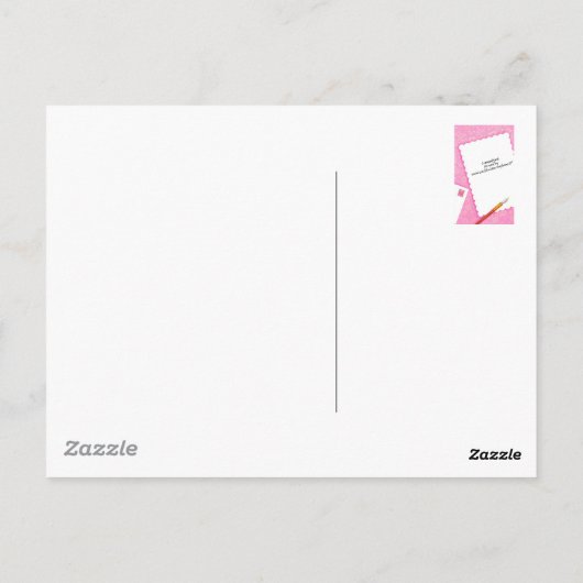 Brief voor mijn moeder briefkaart (Achterkant)