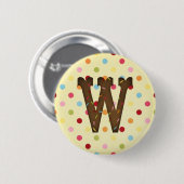 Brief W Ronde Button 5,7 Cm (Voorkant /achterkant)