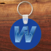 Brief W Sleutelhanger (Voorkant)