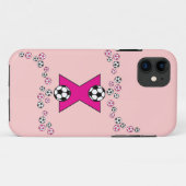 Brief X-monogram in voetganger roze Case-Mate iPhone Case (Achterkant (horizontaal))