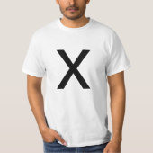 Brief X T-shirt (Voorkant)