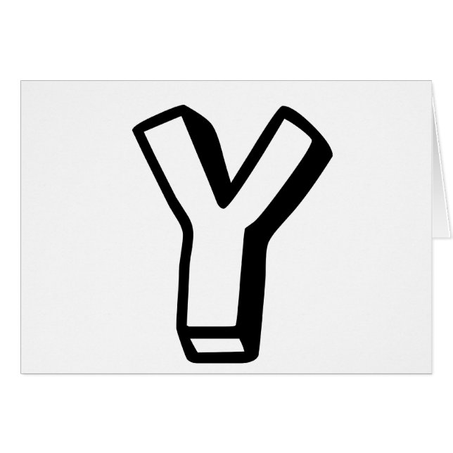 Brief Y (Voorkant Horizontaal)