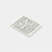 Brief Y Middeleeuws Monogram Art Nouveau Post-it® Notes (Schuin)