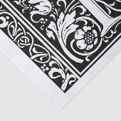 Brief Y Middeleeuws Monogram Art Nouveau Tissuepapier (Detail)