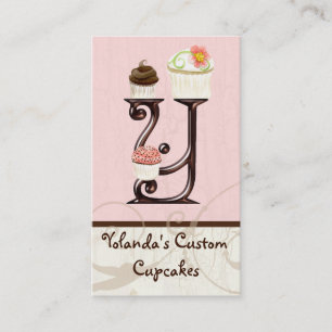 Brief Y Monogram Dessert Bakery Visitekaartjes