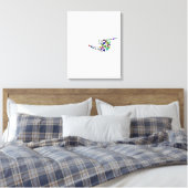 Brief "YOD" Canvas Afdruk (Insitu (Slaapkamer))