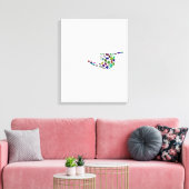 Brief "YOD" Canvas Afdruk (Insitu (Woonkamer))