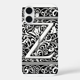 Brief Z Middeleeuws Monogram Art Nouveau iPhone 16 Hoesje