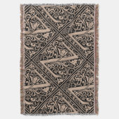 Brief Z Middeleeuws Monogram Art Nouveau Deken (Voorkant Verticaal)