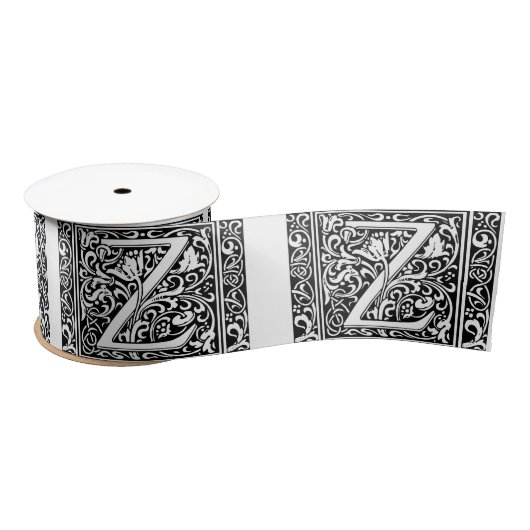Brief Z Middeleeuws Monogram Art Nouveau Lint (Spoel)