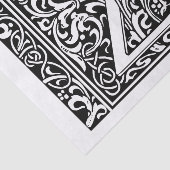 Brief Z Middeleeuws Monogram Art Nouveau Tissuepapier (Detail)
