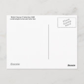 Briefbus 1929 van de Britse George V Briefkaart (Achterkant)