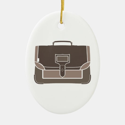 Briefcase Keramisch Ornament (Voorkant)