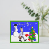 Briefdrager Bedankkaarten Briefkaart (Staand voorkant)