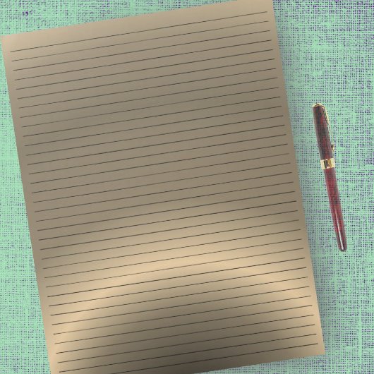 Briefformaat 8,5 x 11-inch college gerolde Bronze Notitieblok