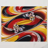 Briefhoofd met Belgische kleuren Design (Voorkant)