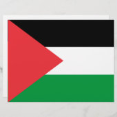Briefhoofd met de vlag van Palestina (Voorkant / Achterkant)