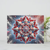 Briefhoofd met Noorwegen Kleuren Design (Staand voorkant)