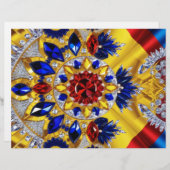 Briefhoofd met Roemeense kleuren Design