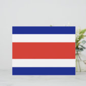 Briefhoofd met vlag van Costa Rica (Staand voorkant)