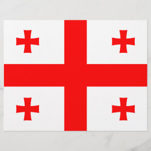 Briefhoofd met vlag van Georgië
