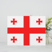 Briefhoofd met vlag van Georgië (Staand voorkant)