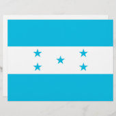 Briefhoofd met vlag van Honduras (Voorkant / Achterkant)