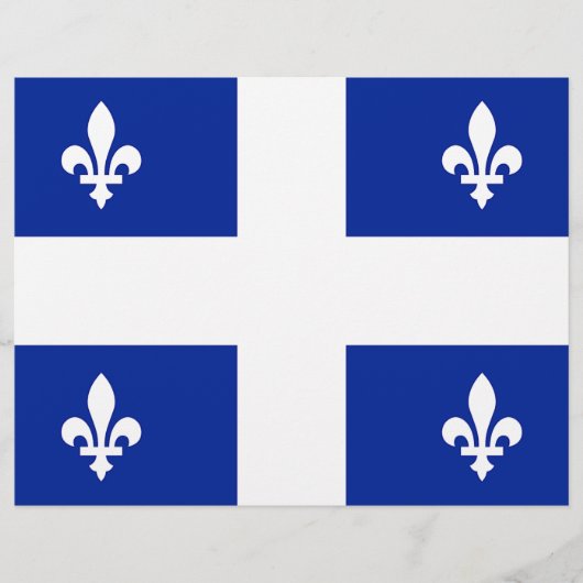 Briefhoofd met Vlag van Quebec, Canada (Voorkant)