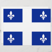 Briefhoofd met Vlag van Quebec, Canada (Voorkant / Achterkant)