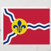Briefhoofd met Vlag van St. Louis, Missouri (Voorkant / Achterkant)