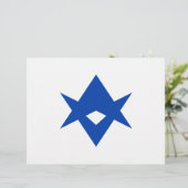 Briefhoofd met vlag van Toyota City, Japan (Staand voorkant)